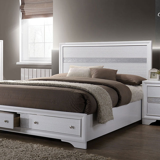 Chrissy 4 Pc Queen Bedroom Set, White