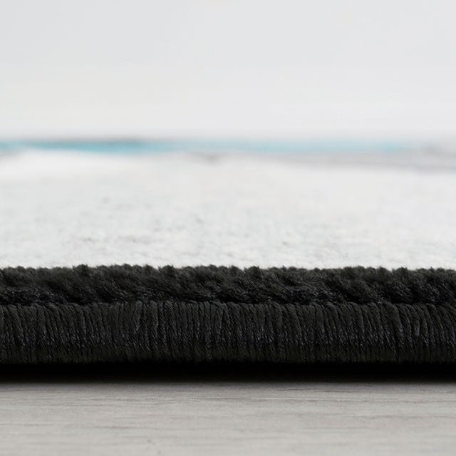 Niksar Area Rug, Turquoise - view 6