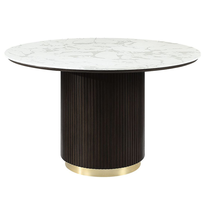 Clayten Round Dining Table w/Marble – view 2