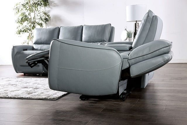 Phineas Power Loveseat, Pale Blue - view 6