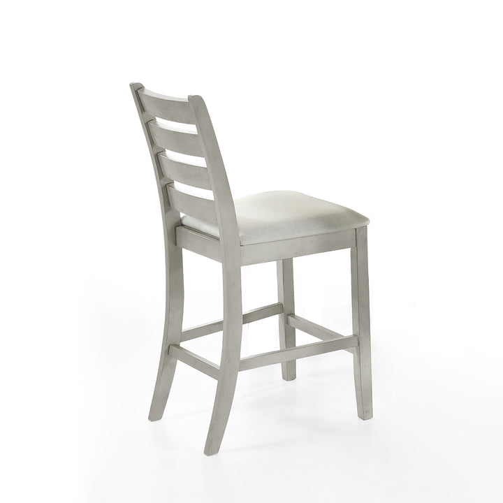 Pascal  Ladderback Counter Chair (2 Per Carton)-Driftwood