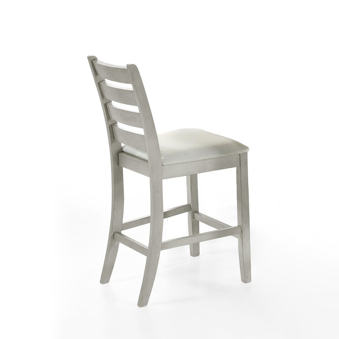 Pascal  Ladderback Counter Chair (2 Per Carton)-Driftwood