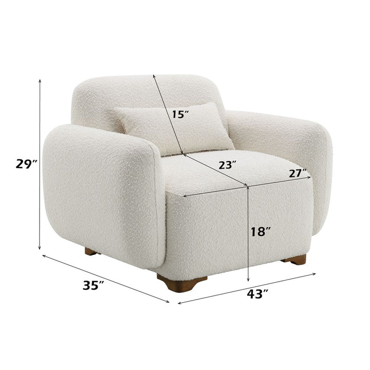 Darius Chair w/Pillow – dimensions diagram