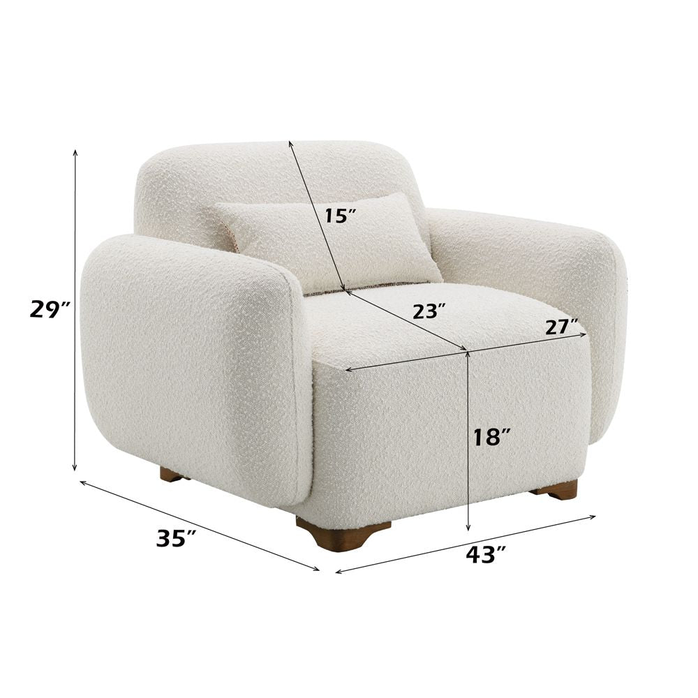 Darius Chair w/Pillow – dimensions diagram