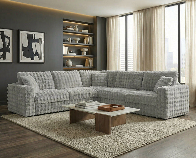 Mckenna Modular Sectional, Silver Gray - view 5