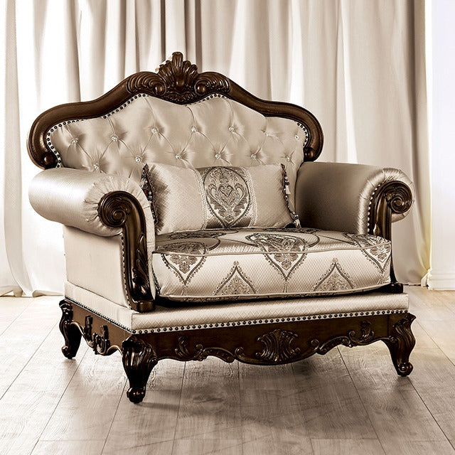 Veracruz Chair, Dark Cherry/Beige