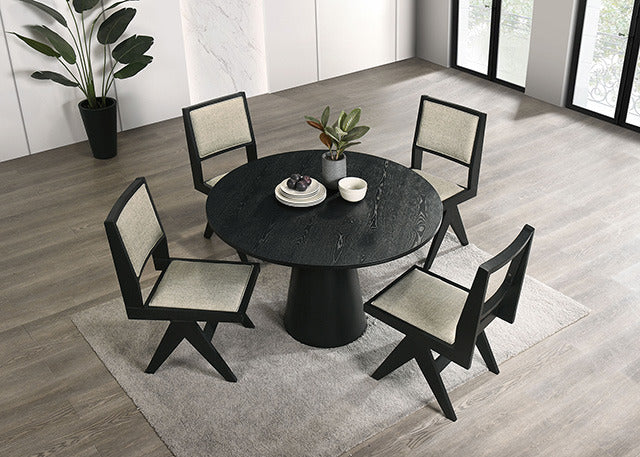 Tottenham 5 Pc Dining Table Set, Black - view 3