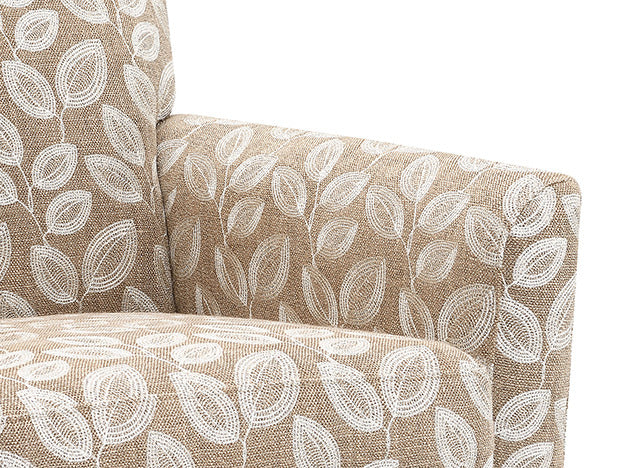 Ivey Acent Chair, Botanical Warm Mocha/Egret White - view 8