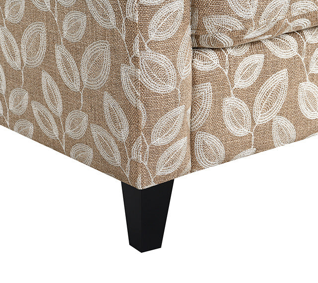 Ivey Acent Chair, Botanical Warm Mocha/Egret White - view 9
