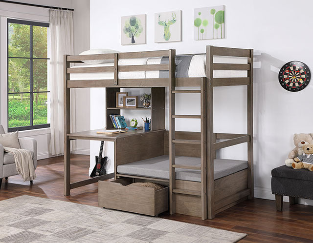 Callistus Twin/Workstation Loft Bed - view 2
