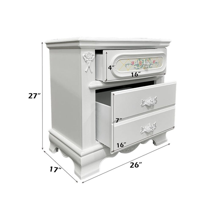 Flora Nightstand – dimensions diagram