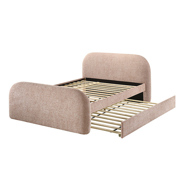 Vanni Twin Bed W/ Trundle, Pink