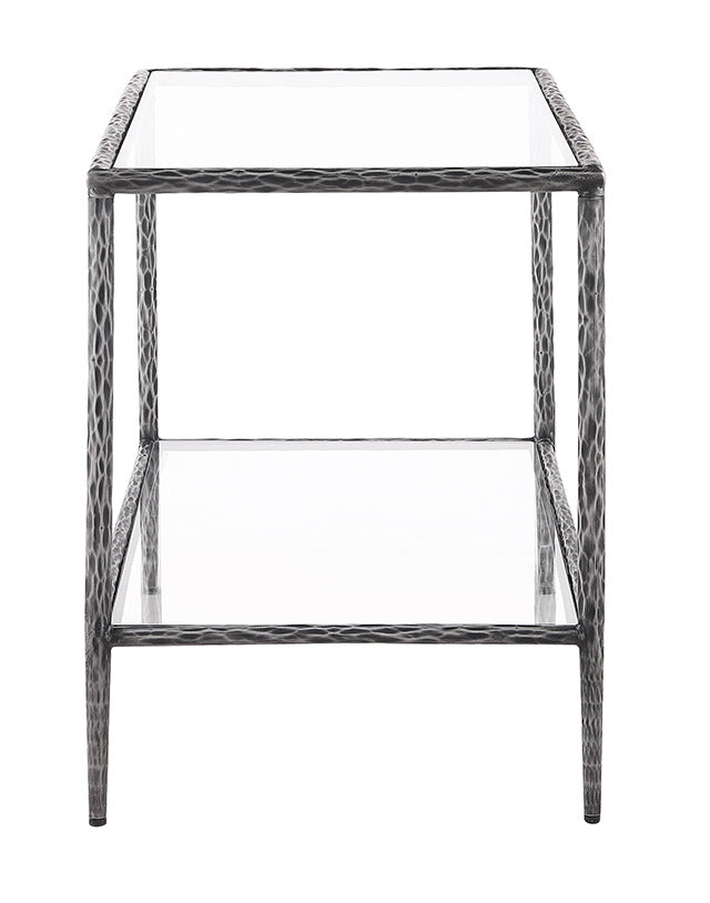 Helma End Table, Gunmetal - view 3