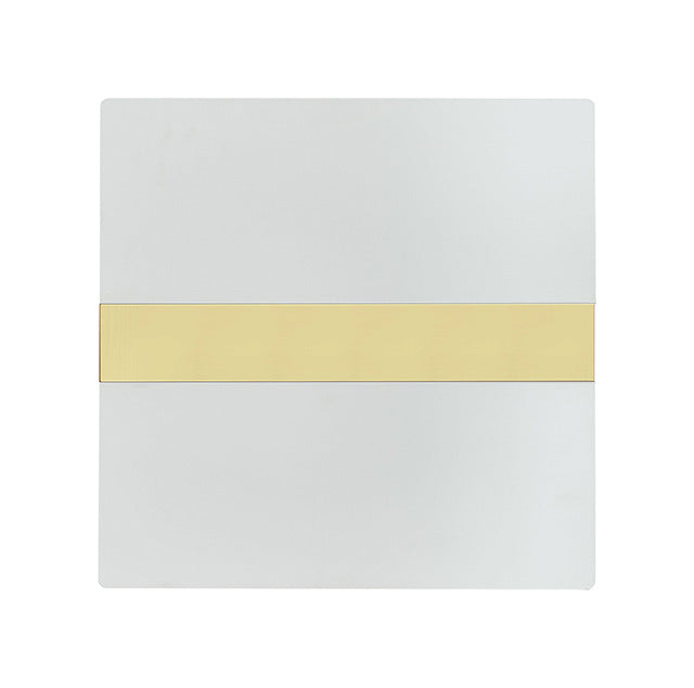 Horve End Table, Gold/White - view 4