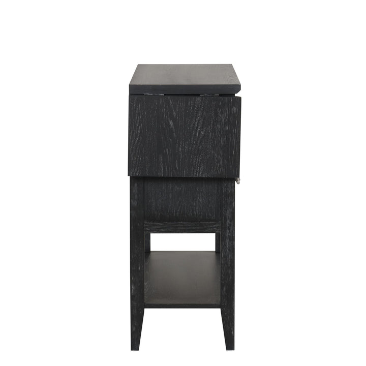Sable Crest Drop Leaf Server-Black