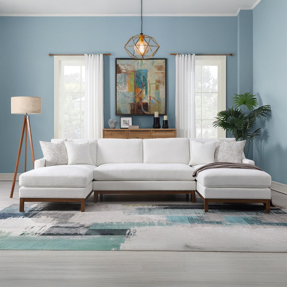 Valiant Sectional Sofa with 4 Pillows