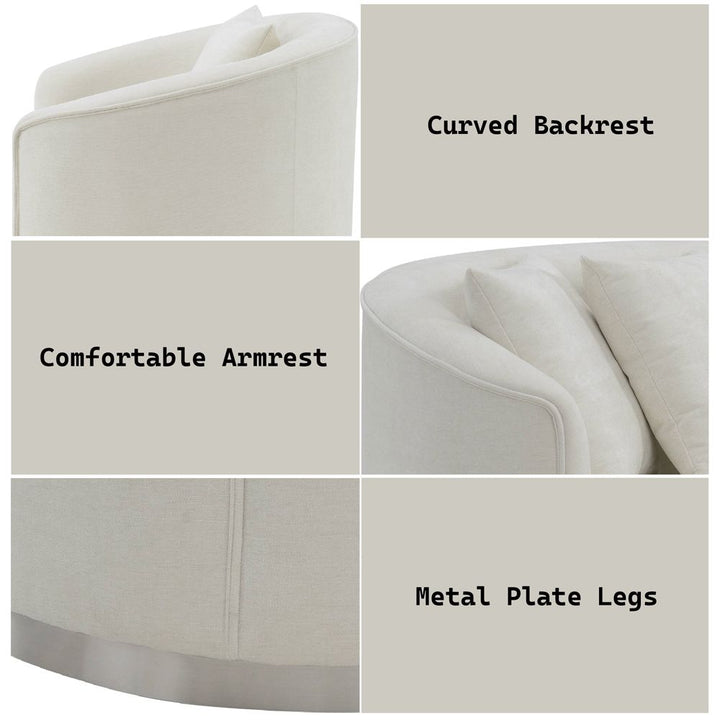 Odette Loveseat with 2 Pillows
