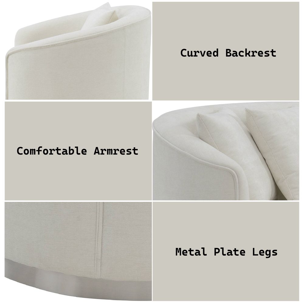 Odette Loveseat with 2 Pillows