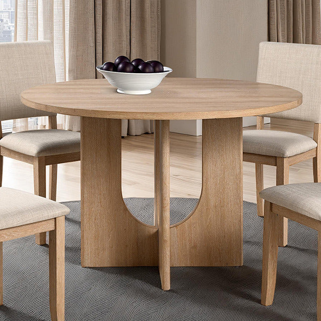 Oberto Round Dining Table, Natural - view 3