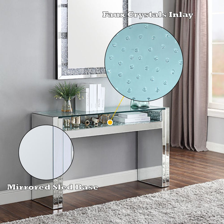 Nysa Sofa Table – features callout