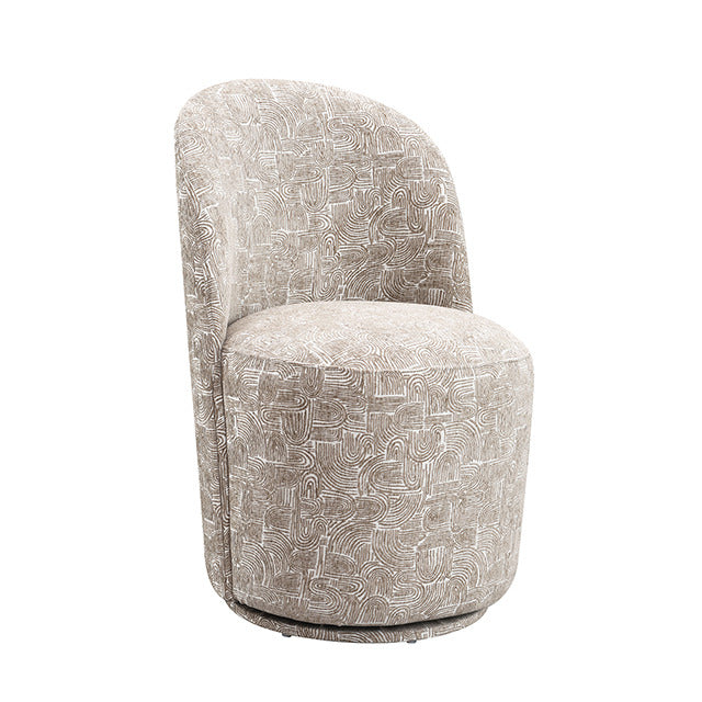 Vara Dining Swivel Chair, Oatmeal Beige
