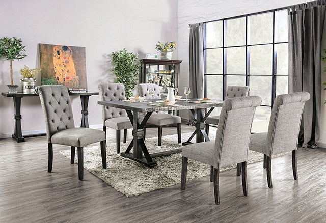 Alfred 7 Pc Dining Table Set, Antique Black - view 2