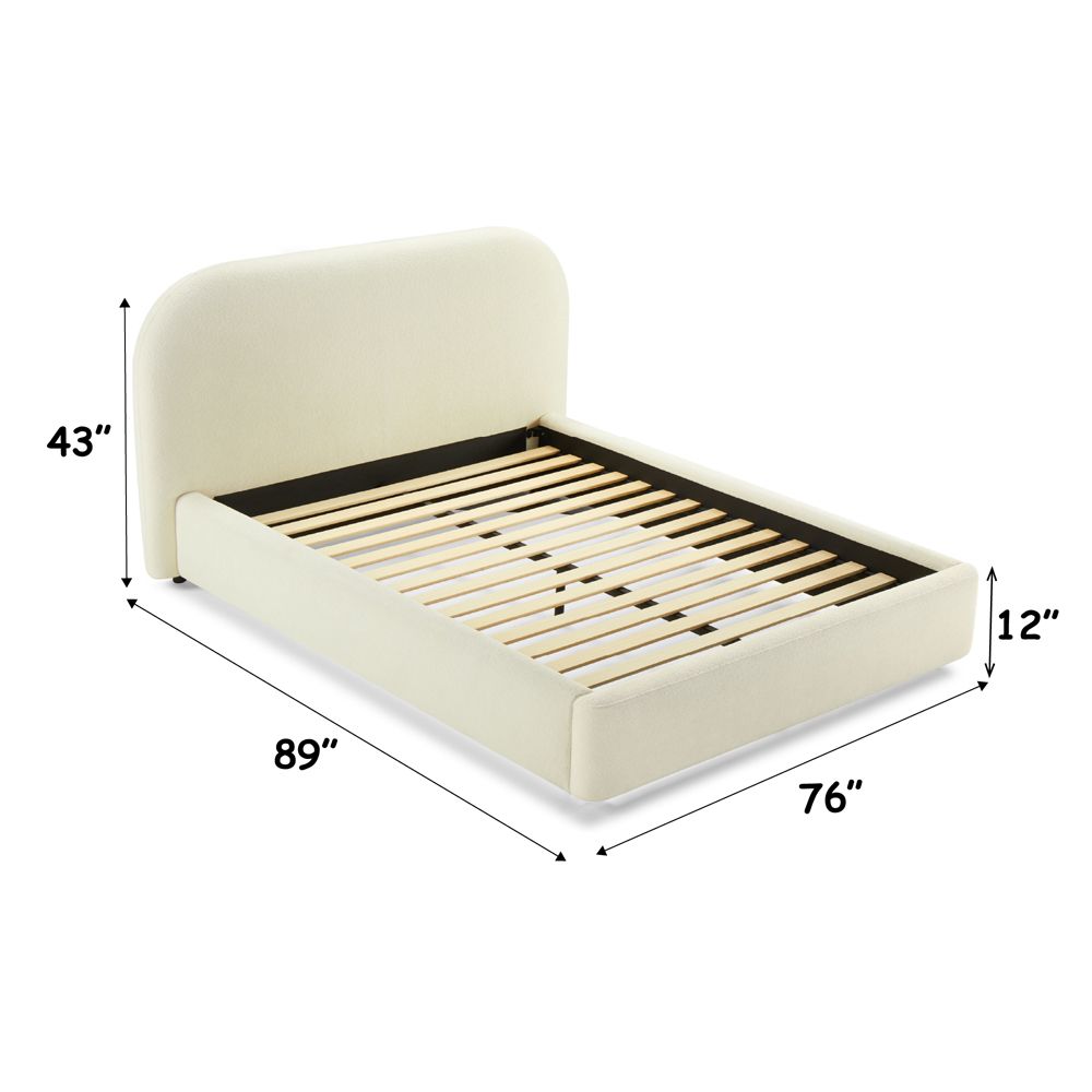 Arden Queen Bed – dimensions diagram