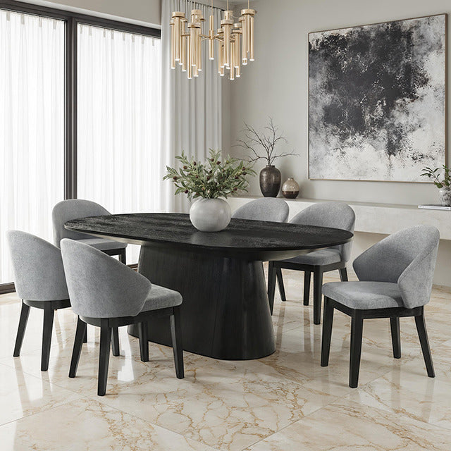 Tottenham Oval Dining Table, Black - view 3
