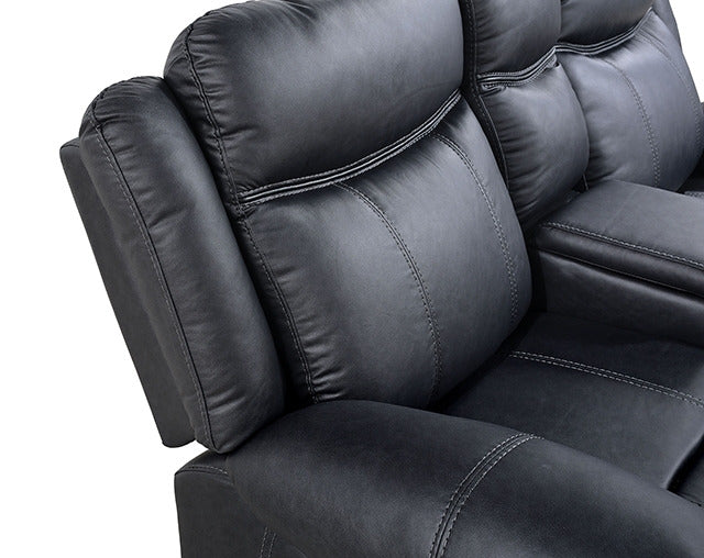 Agata Manual Sofa, Black - view 4