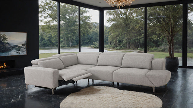 Melancton Power Sectional, Light Gray - view 9