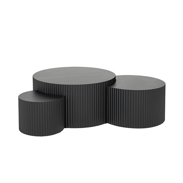 Narella 3 Pc. Coffee Table Set, Black - view 9