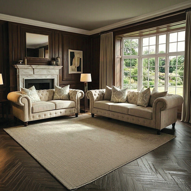 Ammirati Sofa + Loveseat, Beige - view 2