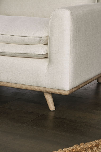 Monthey Sofa, Oak/Linen White - view 5