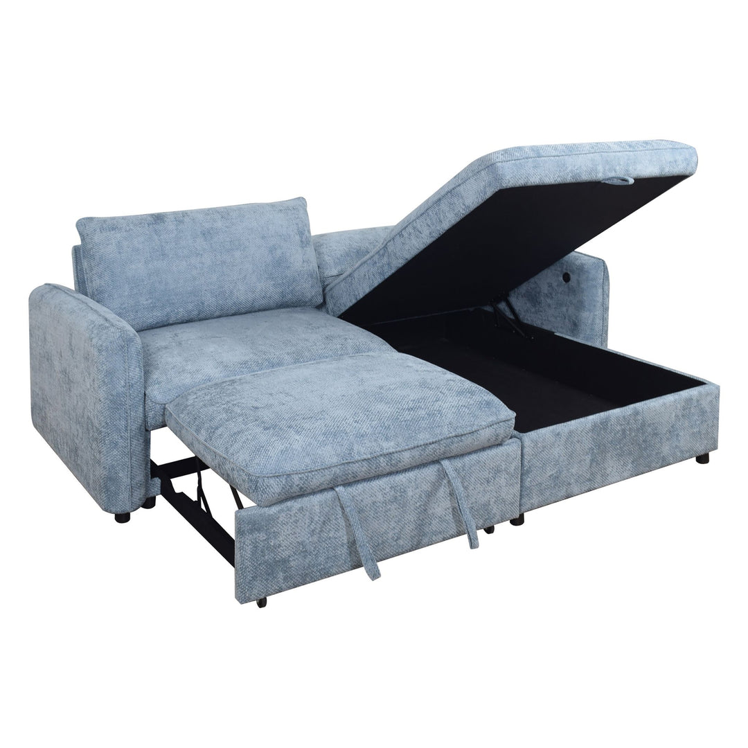Finn Storage Chaise-Blue