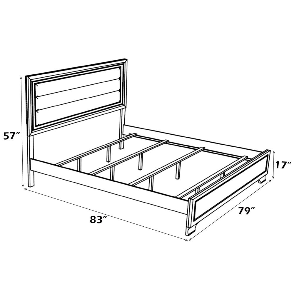 Carine II EK Bed – dimensions diagram