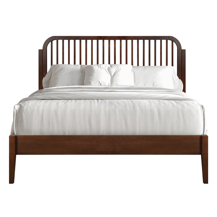 Soma 5/0 Queen Solid Wood Spindle Headboard-Walnut