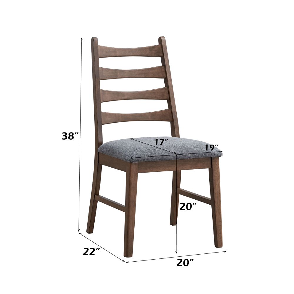 Mayah Side Chair (Set-2) – dimensions diagram