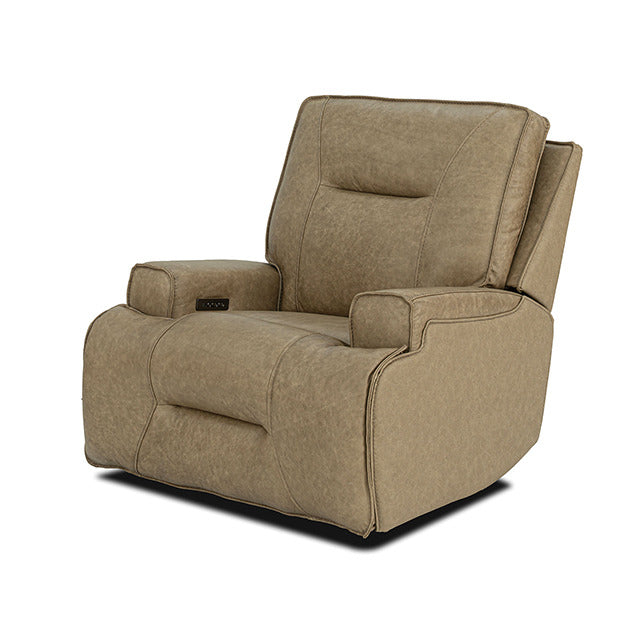 Dallas Oversized Power Recliner, Warm Taupe - view 2