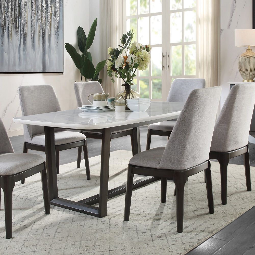 Madan Dining Table with Marble Top