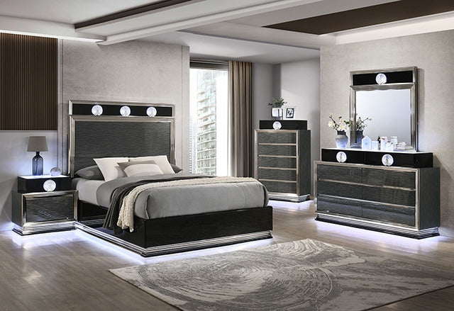 Noire 4 Pc Queen Bedroom Set - view 5