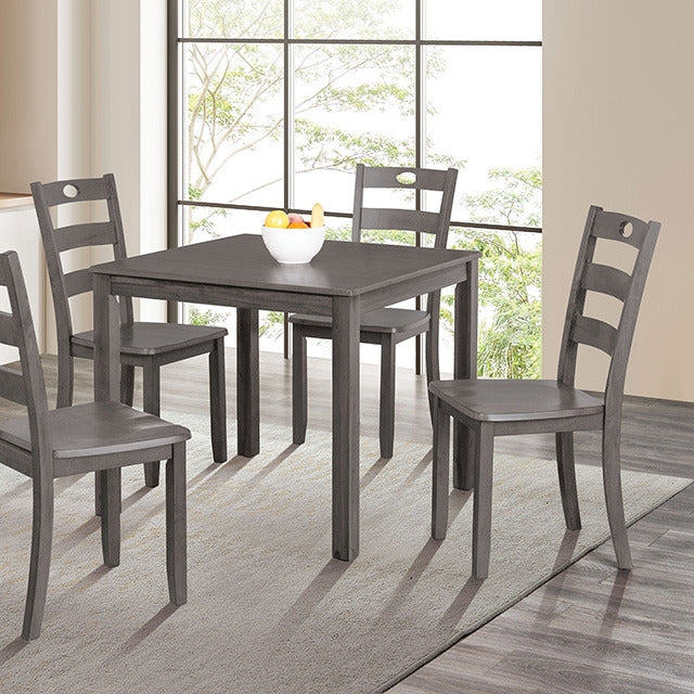 Lubbock 5 Pc. Dining Table Set, Gray