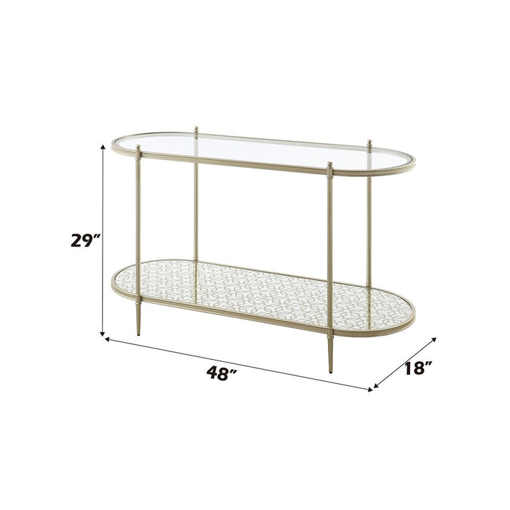 Zaba Sofa Table – dimensions diagram