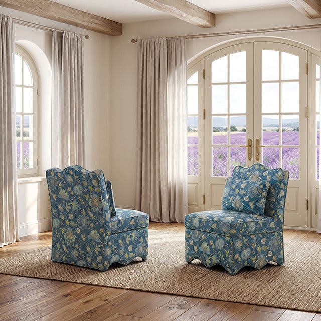Hemsworth Accent Chair, Jacobean Peacock Blue - view 7