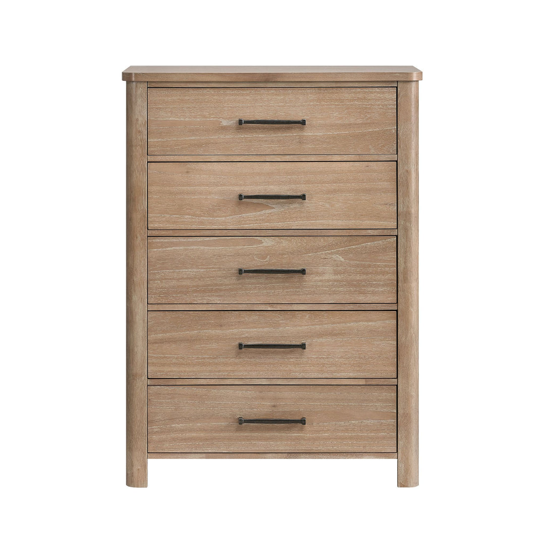 Anika 5 Drawer Chest-Natural