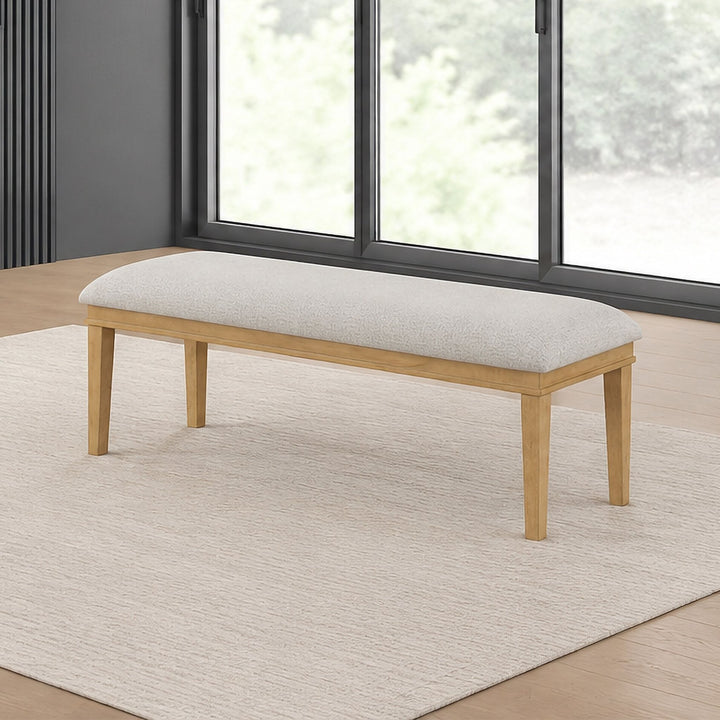 Essence Cushioned Dining Bench-Natural