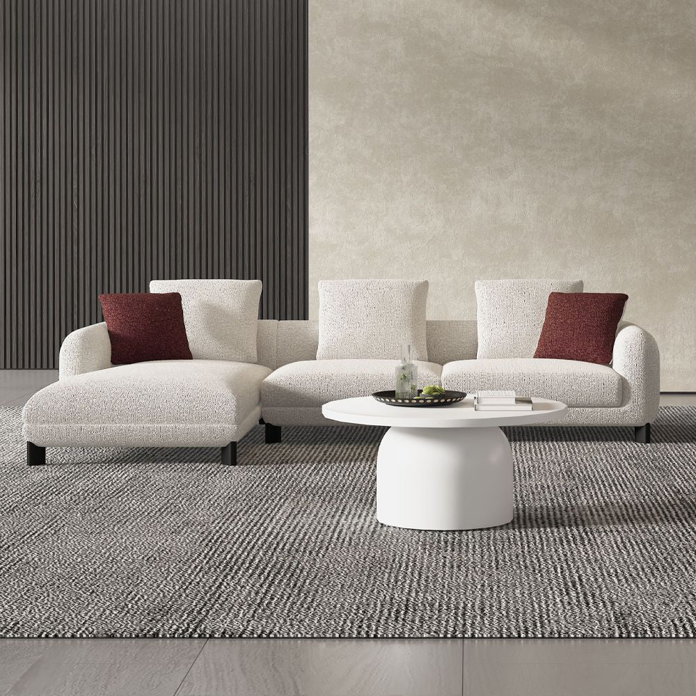 Mardi Sectional Sofa with 6 Pillows