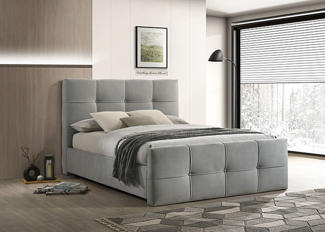 Merced Bed, Light Gray - view 2
