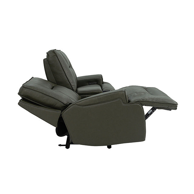Dallas Oversized Power Loveseat, Dark Olive Green - view 6