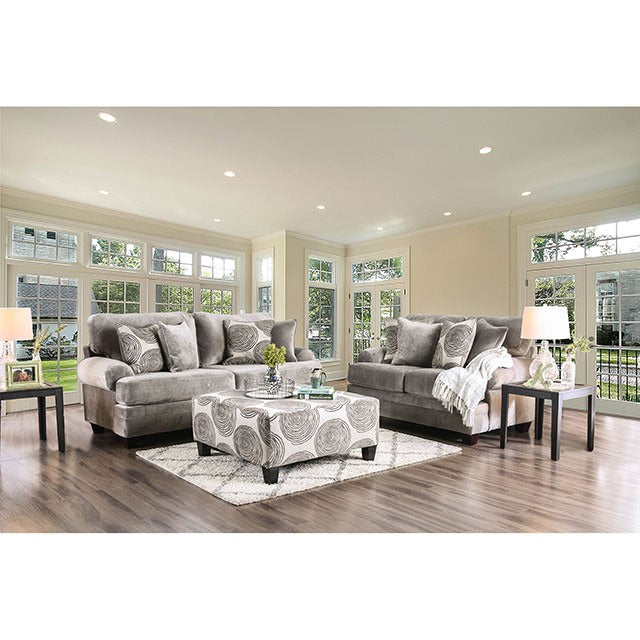 Bonaventura Sofa, Gray/Pattern - view 2