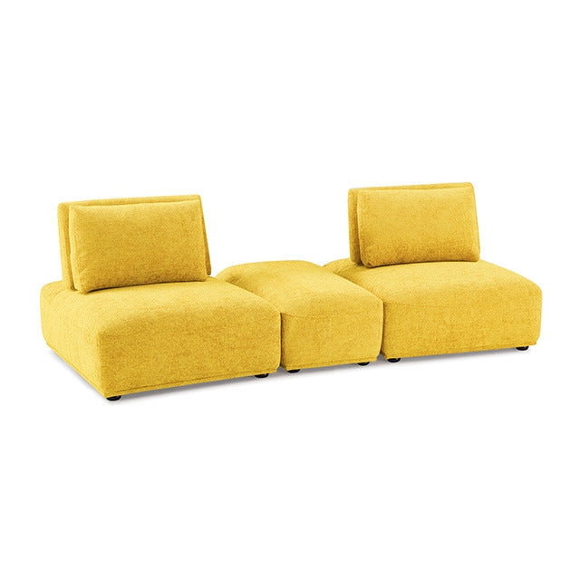 Stavanger 2-Seater W/ Rect Ot, Yellow